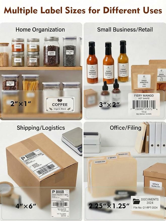Forc Bluetooth Thermal Shipping Label Printer, 4x6 Wireless Thermal Label - Image 7