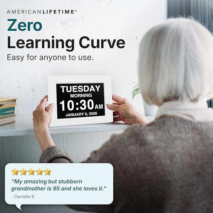 American Lifetime 【New 2026】 Dementia Digital Clock - Image 6