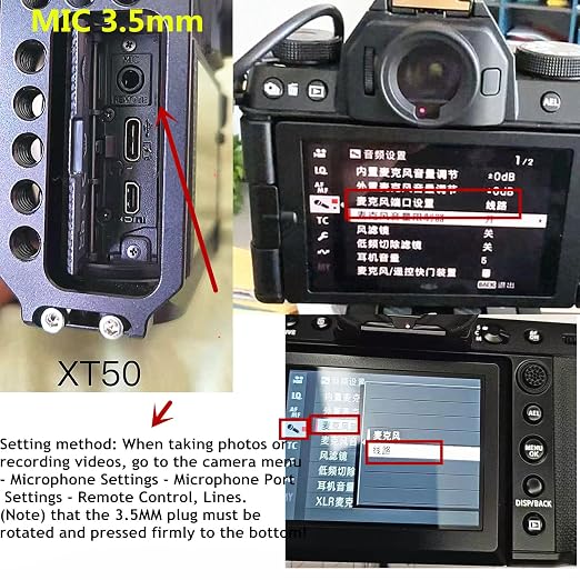 RSS-3.5mm DJI Ronin for Fuji GFX100II/xt50/xs10/x-s20/gfx100RF Cable for DJI - Image 4