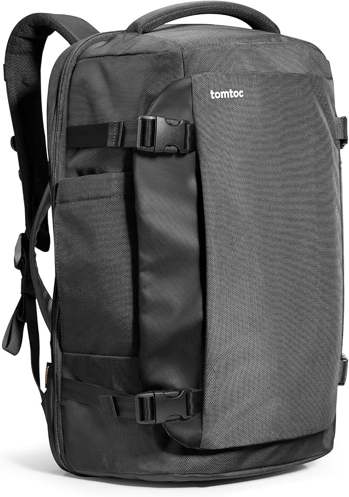 tomtoc Travel Backpack 40L, TSA Friendly Flight Approved Carry-on Luggage Hand by tomtoc