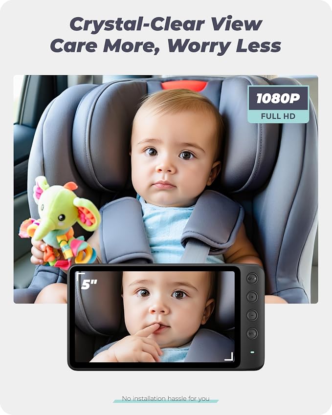 NO.1 Magnetic Baby Car Camera, Auto Night Vision, 360° Rotation Car Camera - Image 4