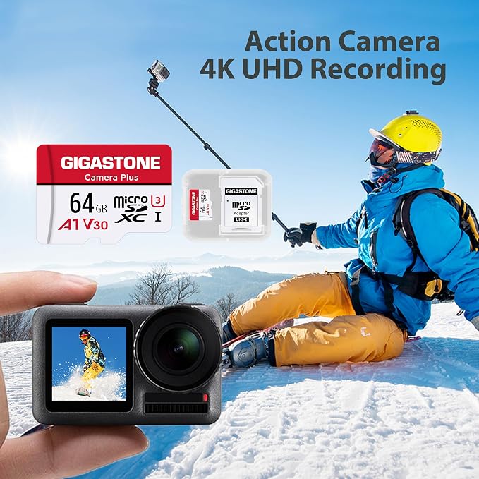 GIGASTONE 64GB Micro SD Card 5-Pack, Camera Plus, MicroSDXC Memory Card - Image 4