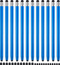 LINFANC 12Pcs Blue Stylus Pen for Touchscreen, 2-in-1 High Precision & by LINFANC