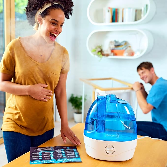 AquaOasis® Cool Mist Humidifier (6L Water Tank) Quiet Ultrasonic Humidifiers for Bedroom & Large room - Adjustable -360 Rotation Nozzle, Auto-Shut Off, Humidifiers for Babies Nursery & Whole House - Image 5