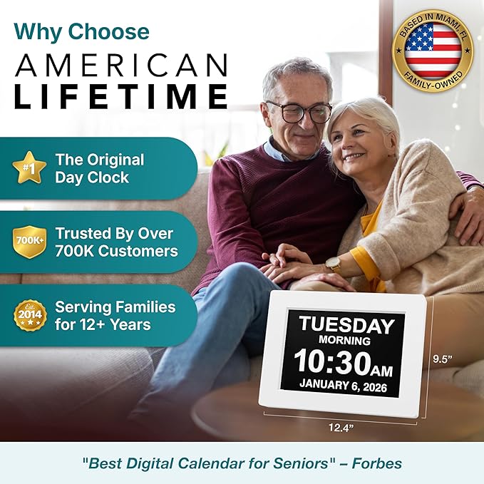 American Lifetime 【New 2025】 Dementia Clock Large Clock - Image 2