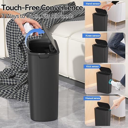 FRESHLIX 5 Gallon Bathroom Automatic Trash Can - Image 5
