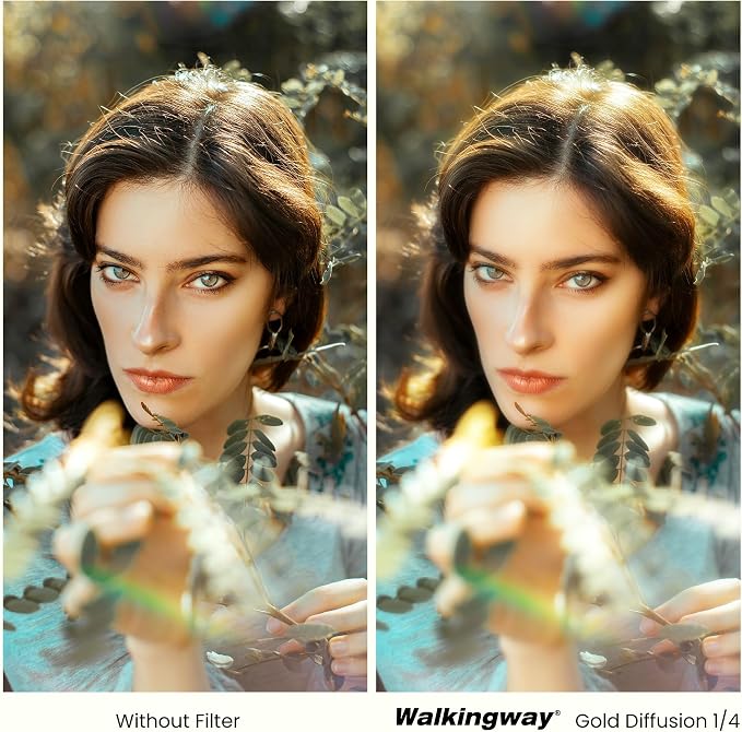 Walking Way 67mm Gold Diffusion 1/4 Filter Soft Glow - Image 4