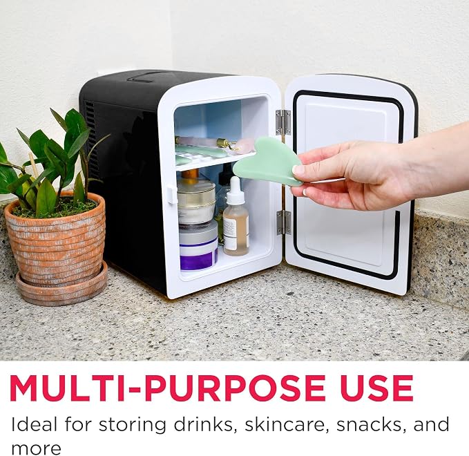 Frigidaire 6 Can Retro Mini Portable Personal Fridge/Cooler for Home, Office or Dorm (Built-in Bluetooth Speaker) - Image 4