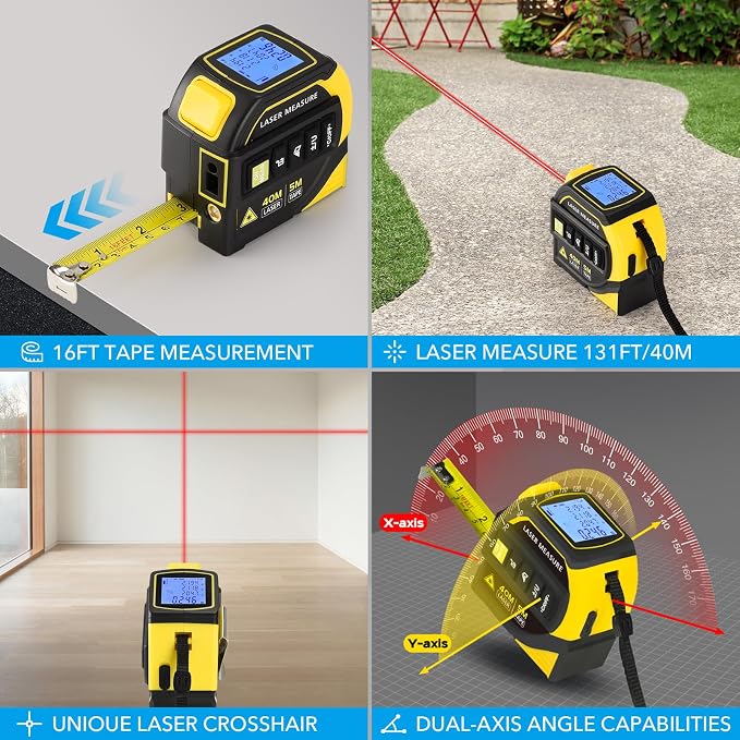 4-in-1 Laser Tape Measure - Image 3