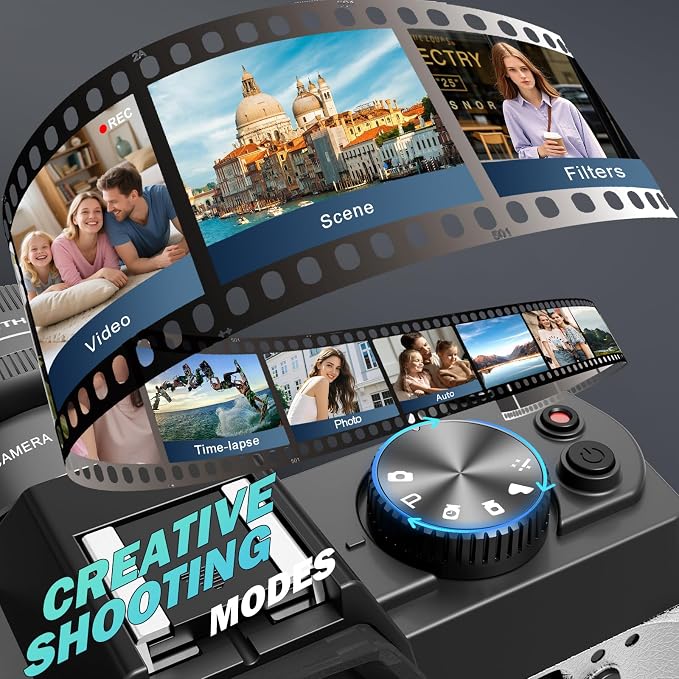 True 5K Digital Camera for Photography, Autofocus & Anti-Shake, 16X Zoom - Image 5