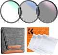 K&F Concept 67mm UV/CPL/ND Lens Filter Kit-18 Multi-Layer Coatings, UV Filter + by KFCONCEPT