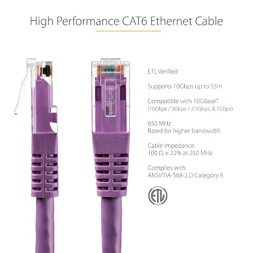 StarTech.com 10ft CAT6 Ethernet Cable - Image 2