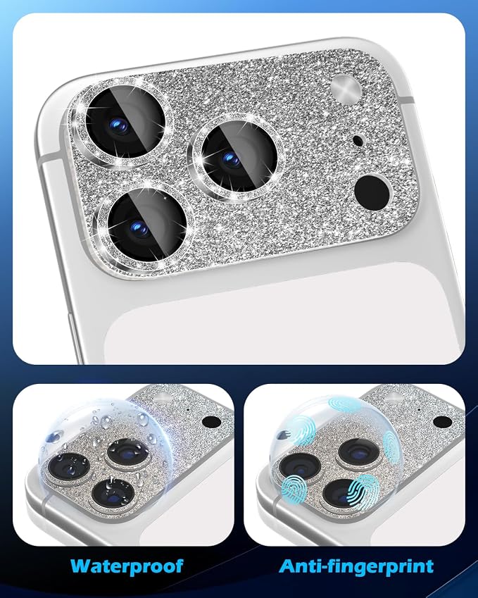 imluckies Compatible with iPhone 17 Pro Max Camera Lens Protector Bling - Image 5