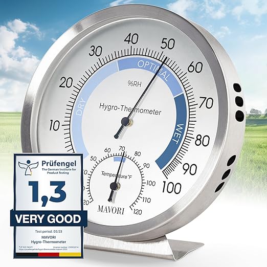 Analog Hygrometer – Thermometer Hygrometer by MAVORI