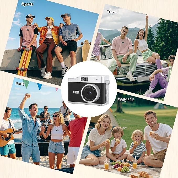 Mini Keychain Camera, Retro 1080P Pocket Camera 32GB Card Ultra-Portable Tiny - Image 9