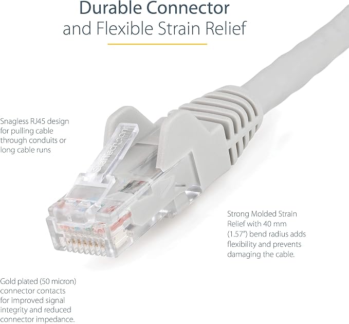 StarTech 15ft CAT6 Ethernet Cable - Image 3