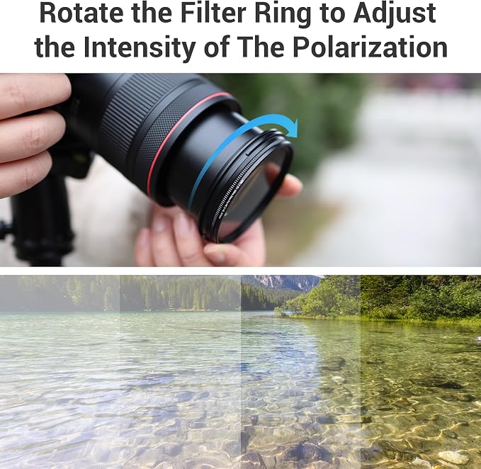 JJC 49mm Circular Polarizer Polarizing CPL Filter - Image 5