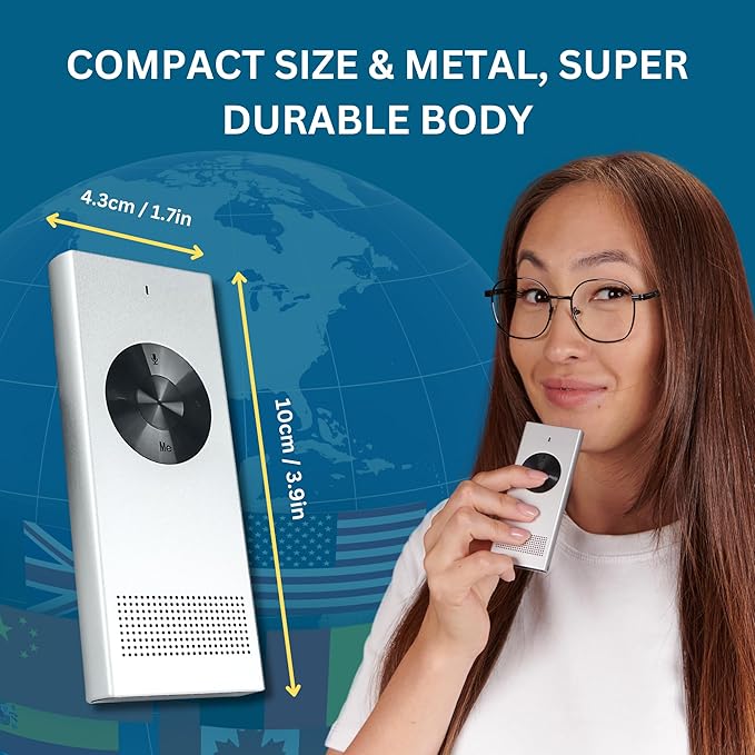 Enence PRO Language Translator Device, Real-Time Voice Translation, Instant - Image 5