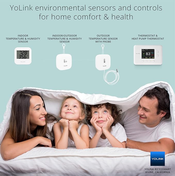 YoLink Smart Thermostat, Now Heat Pump Compatible, Android & iOS App, YoLink - Image 3