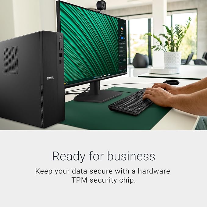 Dell Slim Desktop ECS1250 - Intel Core i3 14100 Processor, 8GB DDR5 RAM, 512GB SSD, WiFi 6, Intel UHD Graphics 730, Windows 11 Home, Onsite Service - Black - Image 4