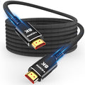 Snowkids 150FT/45M Long 8K HDMI Fiber Optic Cable 2.1, Unidirectional 48Gbps by Snowkids