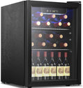 Antarctic Star Mini Fridge 68 Can Beverage Refrigerator Cooler with Glass Door,Adjustable Shelves & Digital Temperature for Soda Beer or beverage cooler for Home, Office Bar 1.7cu.ft by AntarcticStar