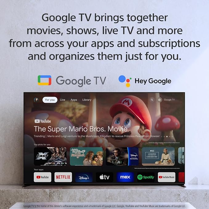 Sony 77 Inch BRAVIA 8 OLED 4K HDR Smart Google TV (K-77XR80) | XR Processor with AI Technology, Dolby Vision/Atmos, Exclusive Features for PlayStation®5, 4K movie credits included - Image 8