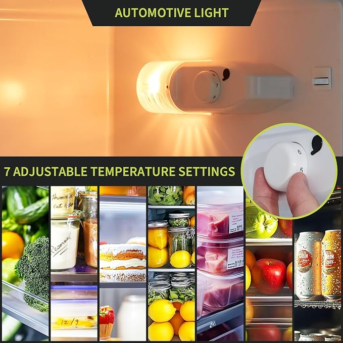 3.2 Cu. Ft. Mini Fridge Freezer, Energy-Efficient, Quiet, Adjustable Shelves - Image 5