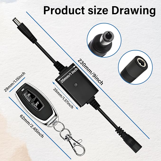 Wireless Remote Control Switch, Operating on DC 3.6V - 24V - Image 2