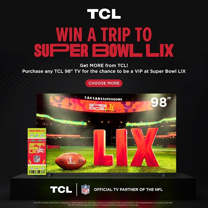 TCL 98-Inch QM85 QLED 4K Smart QD-Mini LED TV with Google TV (98QM851G, 2024 Model) Dolby Vision IQ HDR, Dolby Atmos, Game Accelerator up to 240Hz, Voice Remote, Works with Alexa, Streaming Television - Image 17