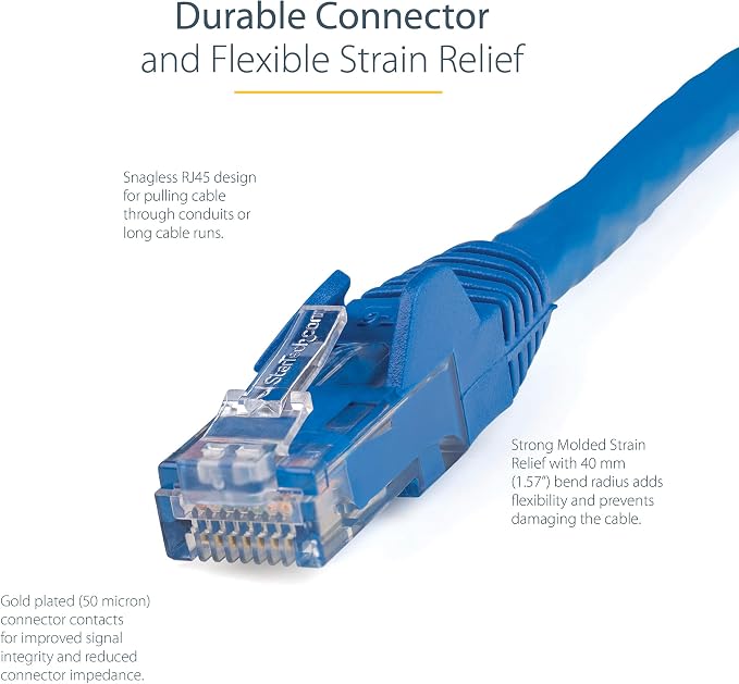 StarTech 6ft CAT6 Ethernet Cable - Image 3