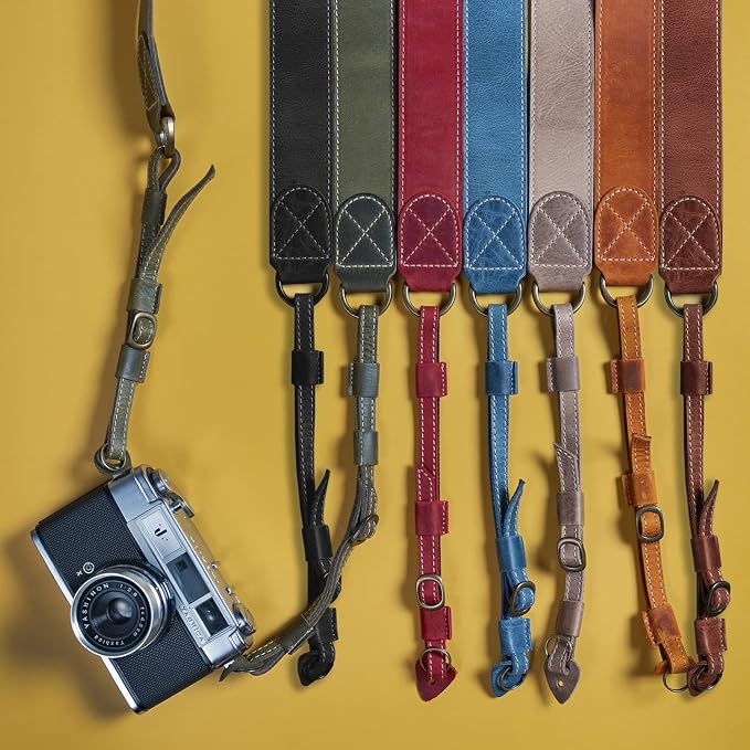 MegaGear SLR, DSLR Sierra Series Genuine Leather Camera Shoulder or Neck Strap - Image 3