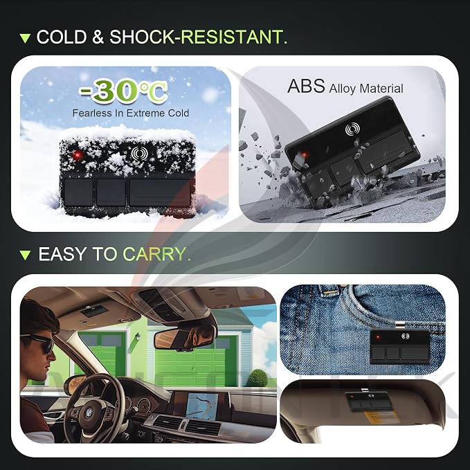 Avisontek 2-Pack for LiftMaster Universal Garage Door Opener Remote 371LM 373LM - Image 6