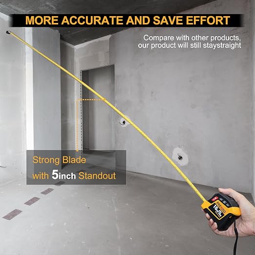 PREXISO 2-in-1 Digital Tape Measure - 16Ft Rechargeable Measuring Tape - Image 7