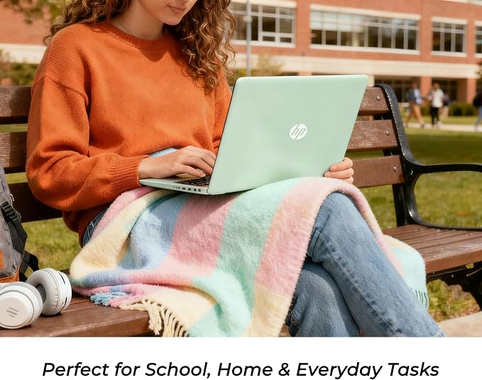 HP 14" Willow Green Laptop • Intel 4-Core N150 Processor • 4GB RAM • 128GB SSD + 1TB Cloud Storage • Microsoft 365 & Copilot AI • Windows 11 • Thin & Portable Student Laptop - Image 9