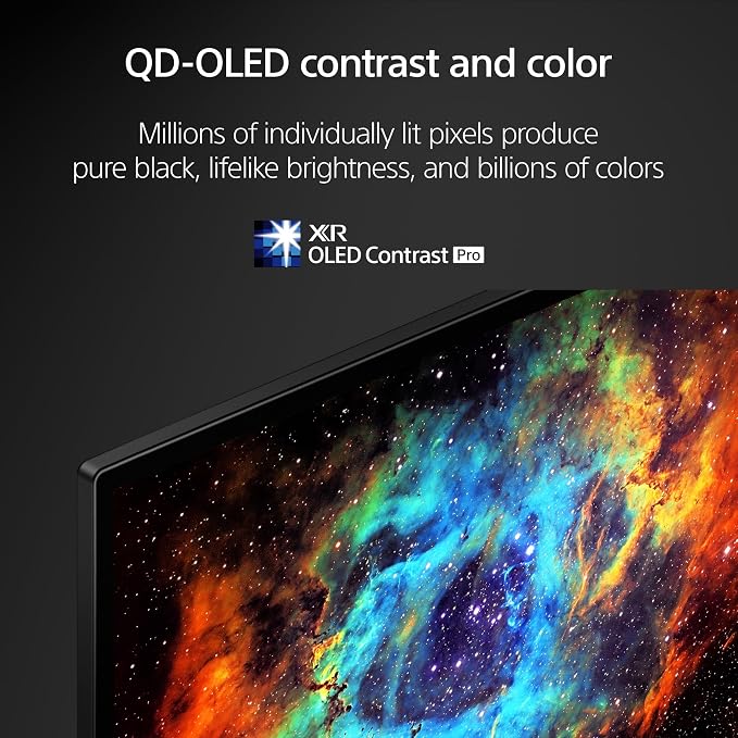 Sony XR77A95L 77 Inch QD-OLED 4K UHD Smart Google TV with AI Upscaling and 5 Year Amber Protection Plan (2023) - Image 7