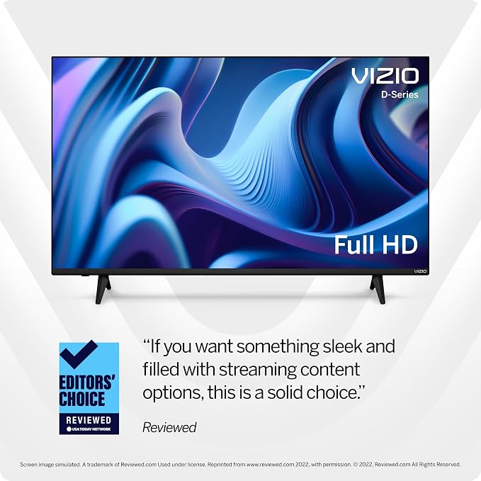 VIZIO 40-inch D-Series Full HD 1080p Smart TV with AMD FreeSync, Apple AirPlay and Chromecast Built-in, Alexa Compatibility, D40f-J09, 2022 Model - Image 9