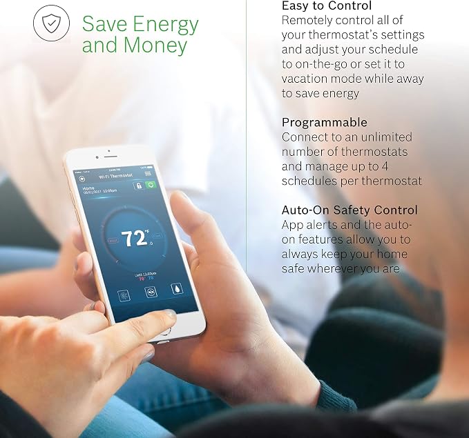 Bosch Large 5-Inch Full-Color Touch Screen Sleek Easy Setup Connected Control - Image 4