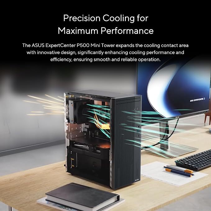 ASUS ExpertCenter P500 Mini Tower Desktop, Intel Core i5, 16GB DDR5 RAM, 512GB SSD, Windows 11 Pro, Bundled Keyboard and Mouse, P500MV-XS503 - Image 4