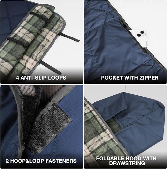 DUKUSEEK Large Outdoor Blanket, Camping Blankets - Image 4