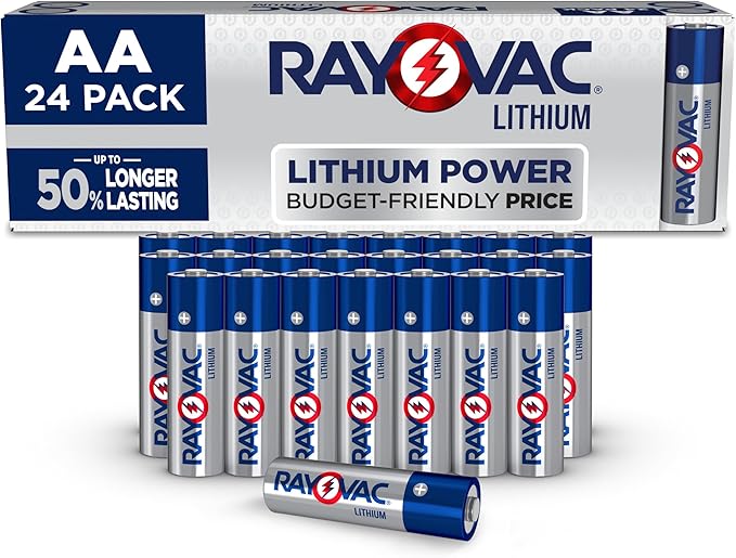 Rayovac 1.5V Lithium AA Batteries, Double A Batteries by Rayovac