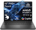 Dell 16" Touchscreen Laptop 2026, AMD Ryzen 7 170, 32GB DDR5, 1TB SSD | FHD+ Display, Portable Office Professionals, Fast Charge, Backlit KB, Windows 11 Home for Business, Black by Dell