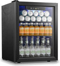 Antarctic Star Beverage Refrigerator Cooler 68 Can, Mini Fridge with Glass Door for Beer Drinks Wine,Freestanding Small Fridge with Electronic Temperature Control for Home and Bar,1.7 cu.ft by AntarcticStar