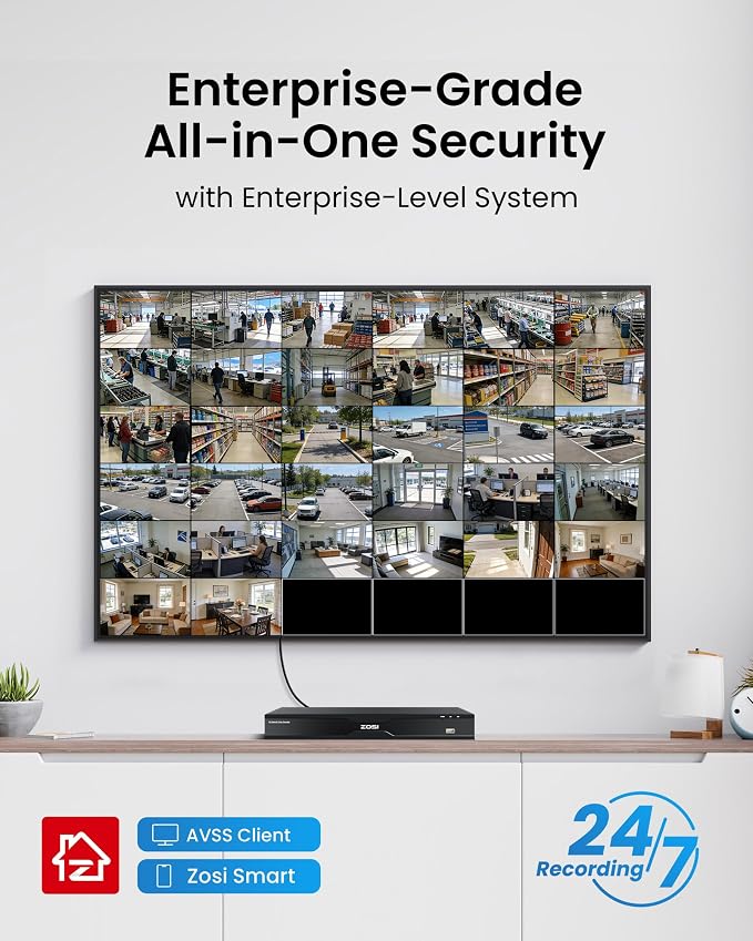 ZOSI 32CH 4K PoE Security Camera System, 32 x 8MP Full Color Night Vision - Image 6
