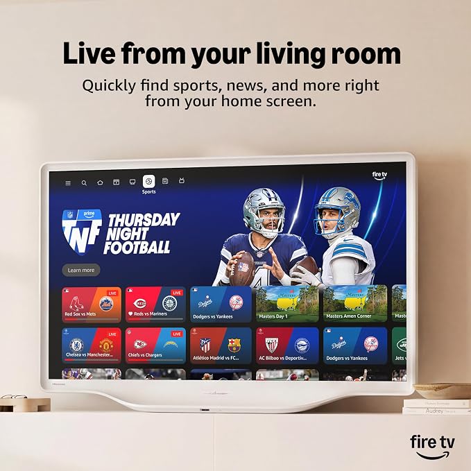 Hisense 32-Inch S5 DécoTV Series Hi-QLED FHD Smart Fire TV (32S5QF) - Versatile Fit, Hi-QLED Color, Art-Inspired Design, Fluid Central Stand, DTS Virtual: X, Stream Live TV Without Cable - Image 13