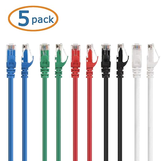Cable Matters 10Gbps 5-Color Combo Snagless Cat 6 Ethernet Cable - 10ft - Image 8