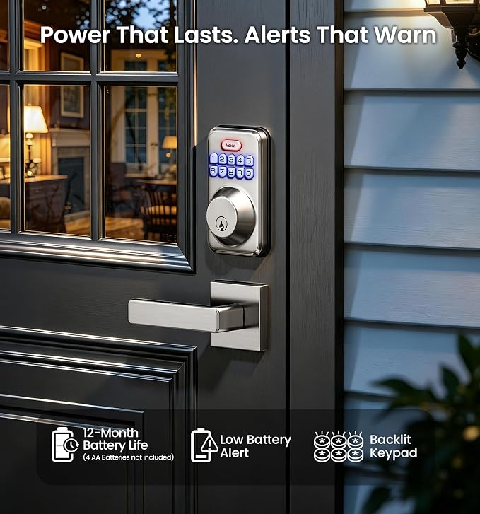 Veise Keyless Entry Door Lock - Image 8
