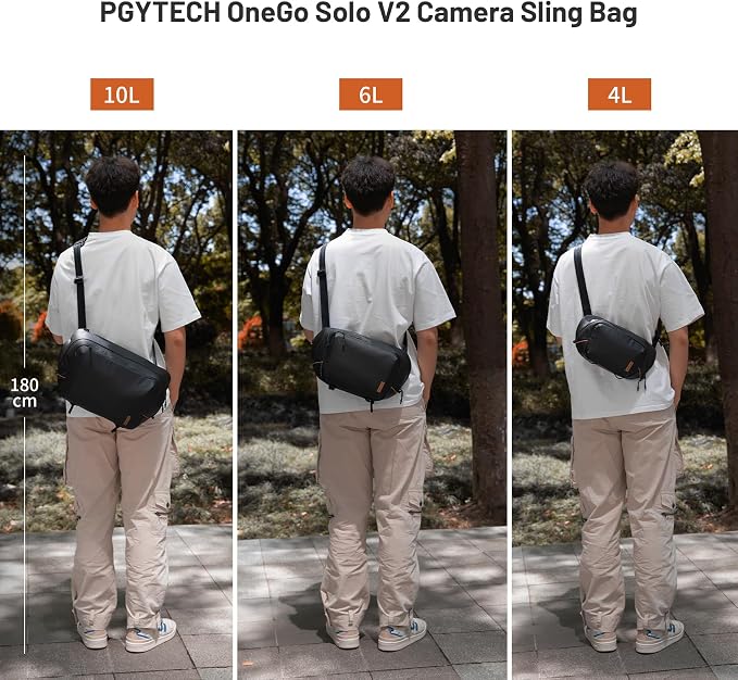 PGYTECH OneGo Solo V2 Camera Sling Bag, 6L Crossbody Camera Bag - Image 8