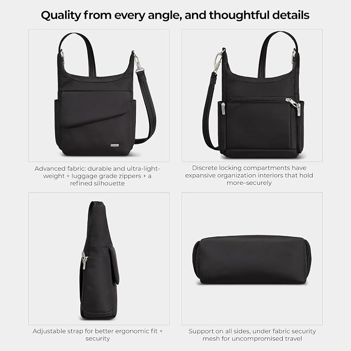 Travelon Anti-Theft Classic Messenger Bag - Image 5