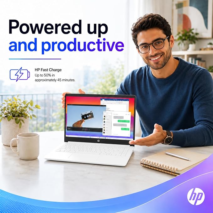 HP Ultrabook Laptop, 4GB RAM, 128GB SSD, Intel Processor, No Mouse | 1TB Cloud Storage, Copilot AI, Long Battery Life, Lightweight, Microsoft 365 1-Year, Windows 11, No mouse - Image 5